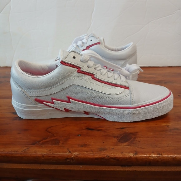 VANS Old Skool Bolt Pop Pink Glow Sneakers Mens Size 6.5 Women's Size 8 - Picture 6 of 10